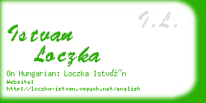 istvan loczka business card